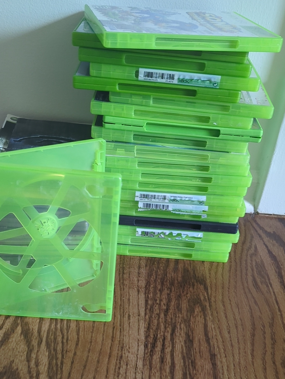 Green Video Game Disc Cases - Pack of Replacement Storage Cases
